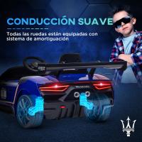 AIYAPLAY Coche Eléctrico para Niños de +3 Años Maserati GT2 Coche Eléctrico con Batería 12V Carro Eléctrico Infantil con Mando a Distancia Faros LED Bocina Música y Ruedas Auxiliares - details 5