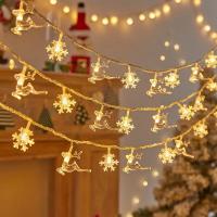 Cadenas De Luces LED 20 Piezas Para Decoración Exterior Arbol De Navidad Casa Ventanas Iluminación De Fiestas Estrella - details 1