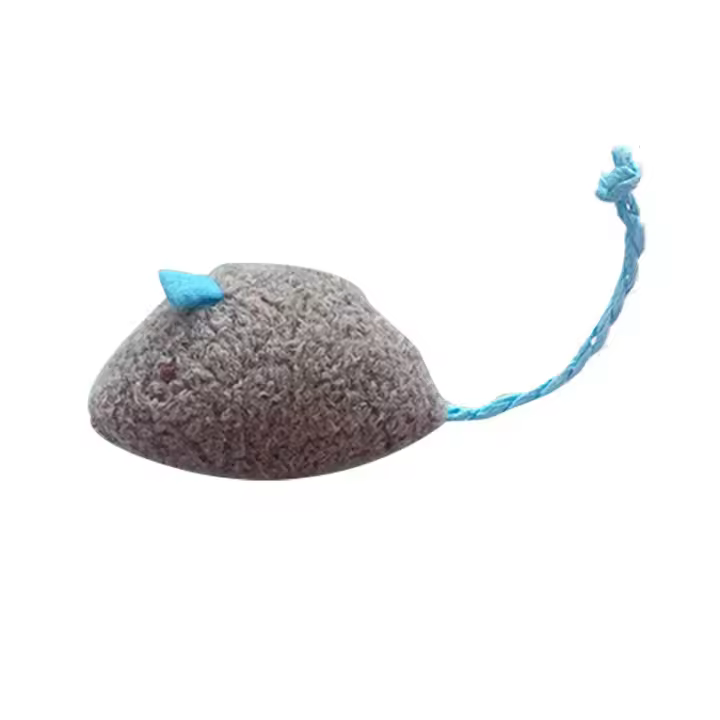 Juguete Interactivo Para Gatos 1 Pieza Ratón De Algodón Con Hierba De Gato Azul Gris Rosa Divertido Para Gatos Y Gatitos Para Morder Y Raspar - 1