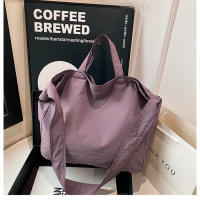 Bolso De Hombro Para Mujer De Lona Gran Capacidad Estilo Literario Ligero Y Sencillo Bolso Cruzado Con Manija De Viaje - details 27