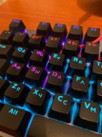 Teclado Mecánico GK410 De 104 Teclas Panel Metálico Luz RGB Verde Negro Té Juegos Completo Sin Impacto Para Computadora - details 8