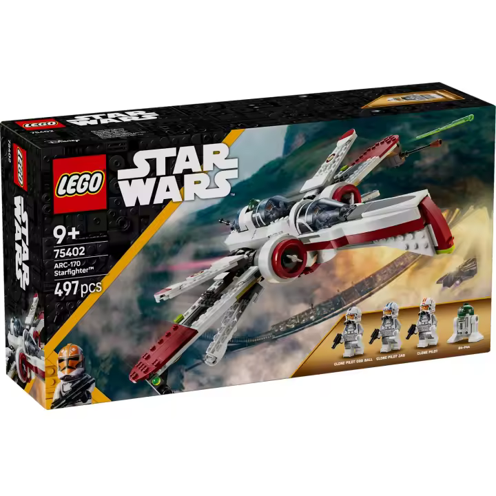 LEGO STAR WARS - CAZA ESTELAR CLON ARC-170,  75402, TIENDA CON LICENCIA OFICIAL - 1