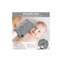 Manoplas de Baño Guantes para Lavarse, Juego de 8 Guantes de Baño de 15x20 cm, Manoplas de Baño with Cordón, Premium Microfiber, Ternura - details 3