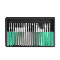 Juego De 20 Piezas De Brocas De Diamante Para Grabado Y Pulido De Vidrio Piedra Jade Con Rosca De 2.35/3mm Punto Agujas Herramienta Rotatoria - details 6