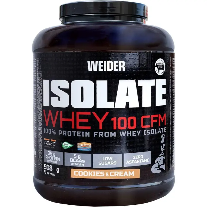 Isolate Whey 100CFM 908gr Weider Proteina isolada - 1