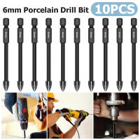 Juego De Brocas Hexagonales Para Azulejos Porcelana Vidrio Espejo Kit De Brocas Multifuncionales Para Metal Trabajo Con Carburo De Titanio - details 1