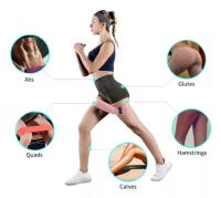 Bandas de Ejercicio de Resistencia 18Lbs a 70Lbs | Set de 3 Tela Antideslizantes - details 0