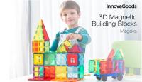 InnovaGoods® Bloques de Construcción Magnéticos 57 Piezas 3D Juguetes de Construcciones Magneticas Niños Juguetes Educativos Regalos para niños Mayores de 3 años (57 psc) - details 0