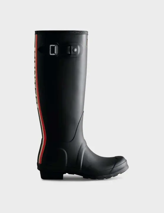Hunter Wellington Tall botas negras para mujer - 1