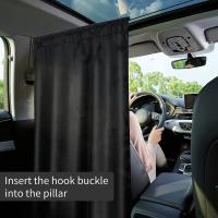 2Pcs Cortinas De Privacidad Para Coche Divisor Universal Entre Asiento Trasero Cortina De Aislamiento Solar Y Cubierta De Ventana Lateral - details 13