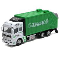 Camión De Basura 1:32 Juguete Educativo Para Niños Regalo De Cumpleaños Coche De Basura Metal Escala 1:32 Sin Batería Incluida - details 7