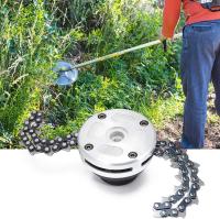 Carrete de cabezal de corte duradero de 65Mn, cortacésped de césped y jardín, desbrozadora, cortacésped de hilo de jardín para cortacésped,Cabezal desbrozador de jardín Cadena en espiral para cortacéspedes,Accesorio para recortadora, desbrozadora, cortado - details 0