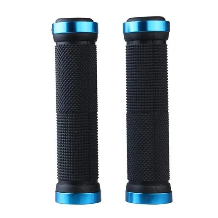 Puños de manillar de Bicicleta con bloque Azul (paquete de 2) - 1