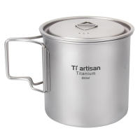 Taza De Camping Tiartisan De Titanio Portátil Y Ligera Con Asa Plegable Para Agua Té Y Café Ideal Para Senderismo Y Viajes - details 5
