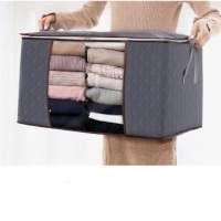 Storage bag for sheets, duvets, clothes 60x43x35 cm Grey 1-pack - details 0