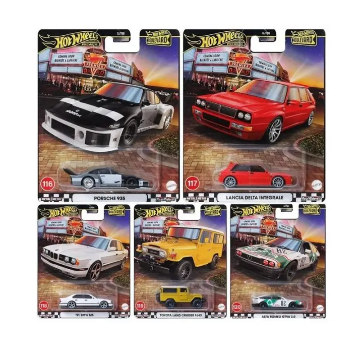 Hot Wheels Premium Boulevard Series 2025 Mix A pack de 5 coches – 1/64 GJT68-978A - 1