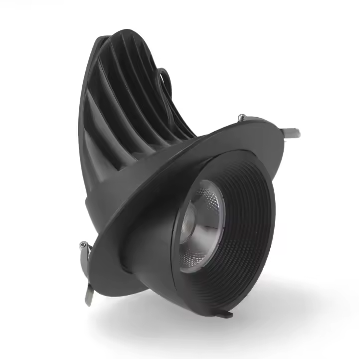 IluminaShop - Foco Downlight LED Basculante Negro Track 35W CCT - 1