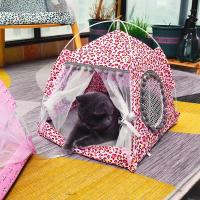 Tent De Acampada Para Gatos Y Perros Plegable Transpirable Equipamiento De Acampada Para Mascotas Versátil Todo El Año Material De Tules - details 5
