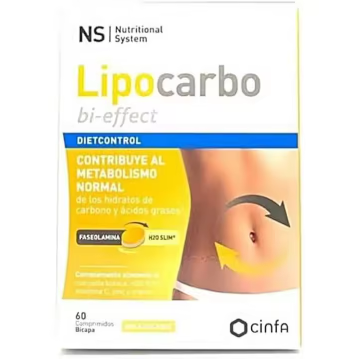 NS DIETCONTROL LIPOCARBO BI-EFFECT  60 COMPRIMIDOS BICAPA - 1