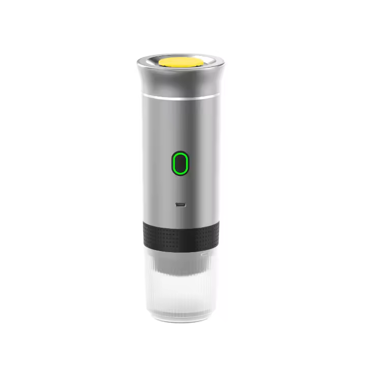 Máquina de café portátil 3 en 1 con manual, cápsulas de y café molido. Compacta y conveniente para uso en casa o viajes.Cafetera portátil Máquina de espresso Prensa manual Cápsula de café molido Portátil para viajes y picnic-Marca Cecodadi - 1