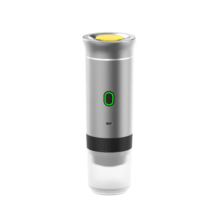 Máquina de café portátil 3 en 1 con manual, cápsulas de y café molido. Compacta y conveniente para su uso en Casa o Viajes. Cafetera portátil Máquina de espresso Prensa manual Cápsula de café molido Portátil para Viajes y picnic-Marca - 1