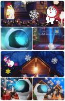 Lámpara De Noche Proyectora Astronauta LED Con Ondas De Agua Regalo Para Amigos Y Niños Válida Para San Valentín Halloween Navidad Decoración De Pared USB Incluido - details 9