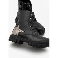 Botas militares niña CONGUITOS COSH244001 MILITAR ESTRELLA TALON BLACK 33408 24I - details 0