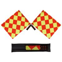 2pcs/Pack Banderas De Arbitro De Fútbol Profesionales Para Juegos Deportivos Equipo De Arbitraje De Partidos De Fútbol Lineista - details 0