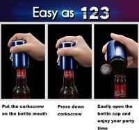 Abrepuertas Automático De Acero Inoxidable Magnético Para Cerveza Vino Y Refrescos Herramientas De Cocina Y Barra - details 2