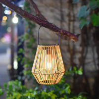 Lámpara Solar De Jardín De Rotura De Bambú Luz De Camping Impermeable De Trenzado De Rotura Para Exterior Decoración De Jardín - details 1