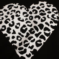 LOVE MOSCHINO — Cod. W630654  Sudadera, mujer, cuello redondo, manga larga, animalier, fantasÍa, sin sudar, bicolor, con logo - details 2
