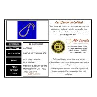 Gran Collar 3x1 TC Acanalado ( novedad ) 12 mm 60 cm Oro 18 Kilates con Certificado de Calidad - details 14