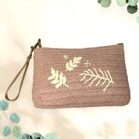 Bolso bandolera de paja MEJORADA trenzado con forros y asa de mano,bandolera de ratan tejido a mano,tamaño 30*20cm - details 2