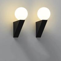 Lámparas De Pared LED G9 Para Dormitorio Luz Blanca Y Negra Con Vidrio Pulido Para Sala De Estar Pasillo Balcón Aisles Luz Diaria Moderna - details 8
