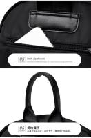 Mochila Grande De PU Negro Para Mujer Bolsa De Viaje Solida Harajuku Estudiante Escuela Unisex Mochila De Alta Calle - details 6
