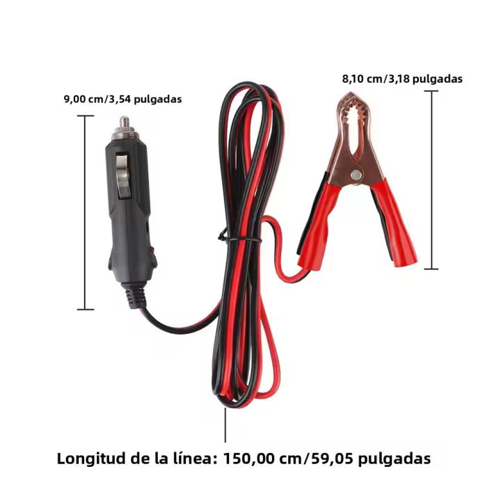 Extensor De Enchufe Para Coche 24V 12V Con Fusible De 15A Cable De Cargador 3.6m 1.5m Accesorios Automotrices Socket Splitter - 1