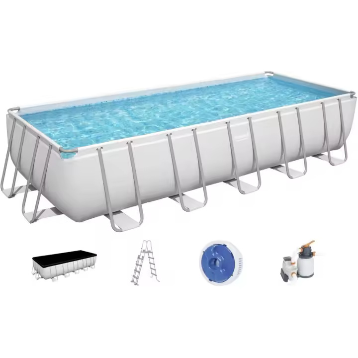 Piscina Desmontable Rectangular 640x274x132 cm. Power Steel Bestway 5612B - 1