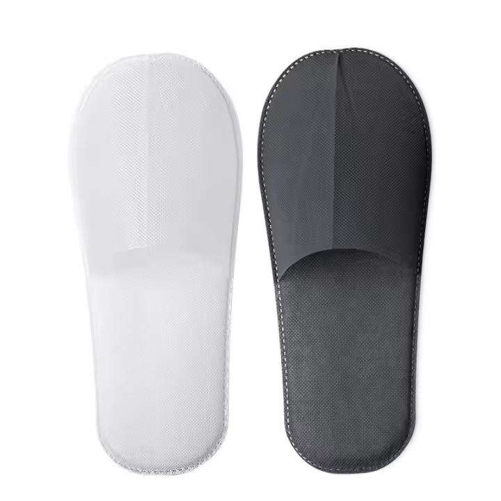 6 Pares de Zapatillas de Spa Desechables, Zapatillas de Hotel, Zapatillas de Viajes, Zapatillas Antideslizante with Punta Cerrada para Invitados, Hogar, Baño, Bodas - 1