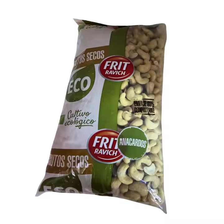 ANACARDOS CRUDOS ECOLOGICOS FRIT RAVICH 1KG,ALTA CALIDAD ,RICO EN GRASAS SALUDABLES, PROTEÍNAS Y FIBRA.DE VIETNAM - 1