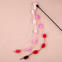 Juguete Interactivo Para Gatos Con Cola De Plumas Y Bolas De Peluche Varita Telescopio Con Cinta Musical Accesorio Para Mascotas - details 2