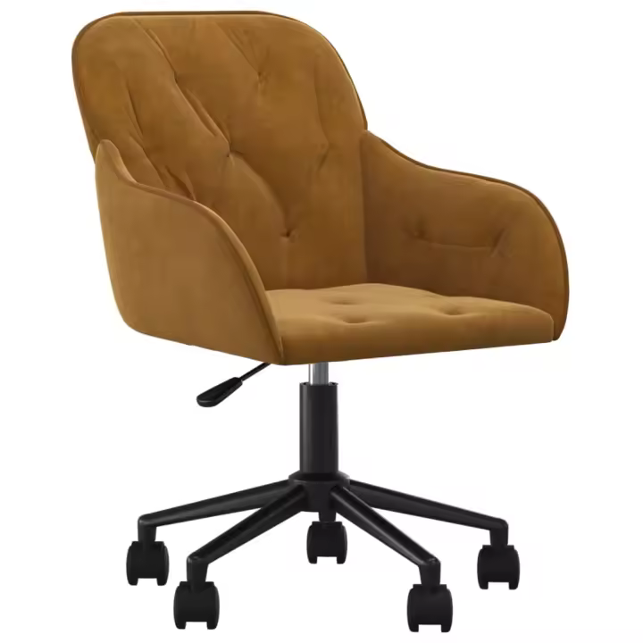 Silla de oficina giratoria de terciopelo - 1