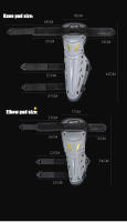 SULAITE Protección Para Rodillas De Motocicleta Equipamiento De Seguridad Motocross Guantes De Protección De Codo Y Rodilla - details 1