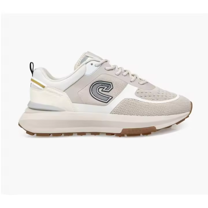 CRUYFF  Zapatillas casual CRUYFF Modelo FUZEKNIT color beige con detelles y logo lateral negro - 1