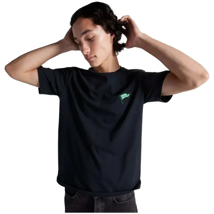 Camisetas marca Converse modelo 10025976-A01 para hombre en color negro - 1