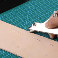 IMZAY 1PC Herramienta De Arte Hecha a Mano Para Cuero Ajustable Con Borde V De Acero Inoxidable Trimmer Groover De V Forma Para DIY - details 3