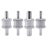 Válvula De Control Unidireccional De Plata Para Automóviles Adecuada Para Gasolina Y Diesel Accesorio Universal Para Coches Barco Helicóptero Fabricado En Aleación De Aluminio - details 4