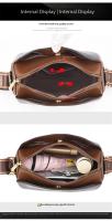 Bolso Bandolera De Cuero Genuino De Alta Calidad Para Mujer Estilo Designer Marca Kangaroo Lujo Suave Cremallera Y Bolsillos Internos - details 28