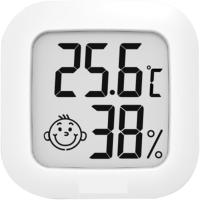 Higrómetro digital con indicador de confort inteligente, termómetro de interior LCD con pantalla de humedad, monitor de clima interior de plástico alimentado por batería, higrómetro electrónico digital LCD para exteriores con sensor de termómetro retroilu - details 7