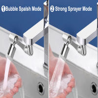 Cabezal De Rociador Universal De Metal 1080° Con Adaptador 22/24mm Para Fregadero Extensor De Grifo Aerador Burbuja Boquilla Noya Para Cocina Y Baño - details 3