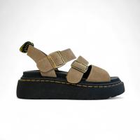 Sandalias mujer verano negro y khaki con plataforma planta del pie acolchado, ajuste con hebilla, cómodas y ligeras tendencia 2025 dana - details 3